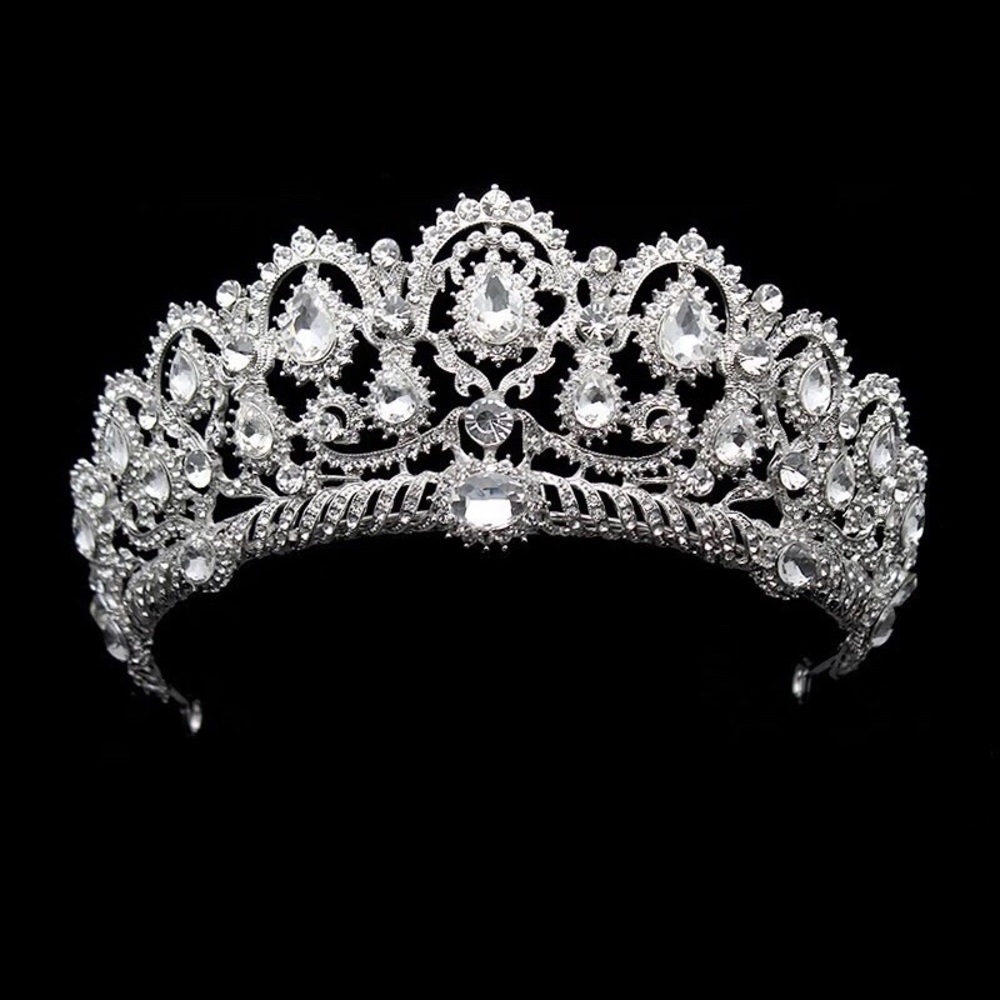 Beautiful bejeweled wedding crown/tiara